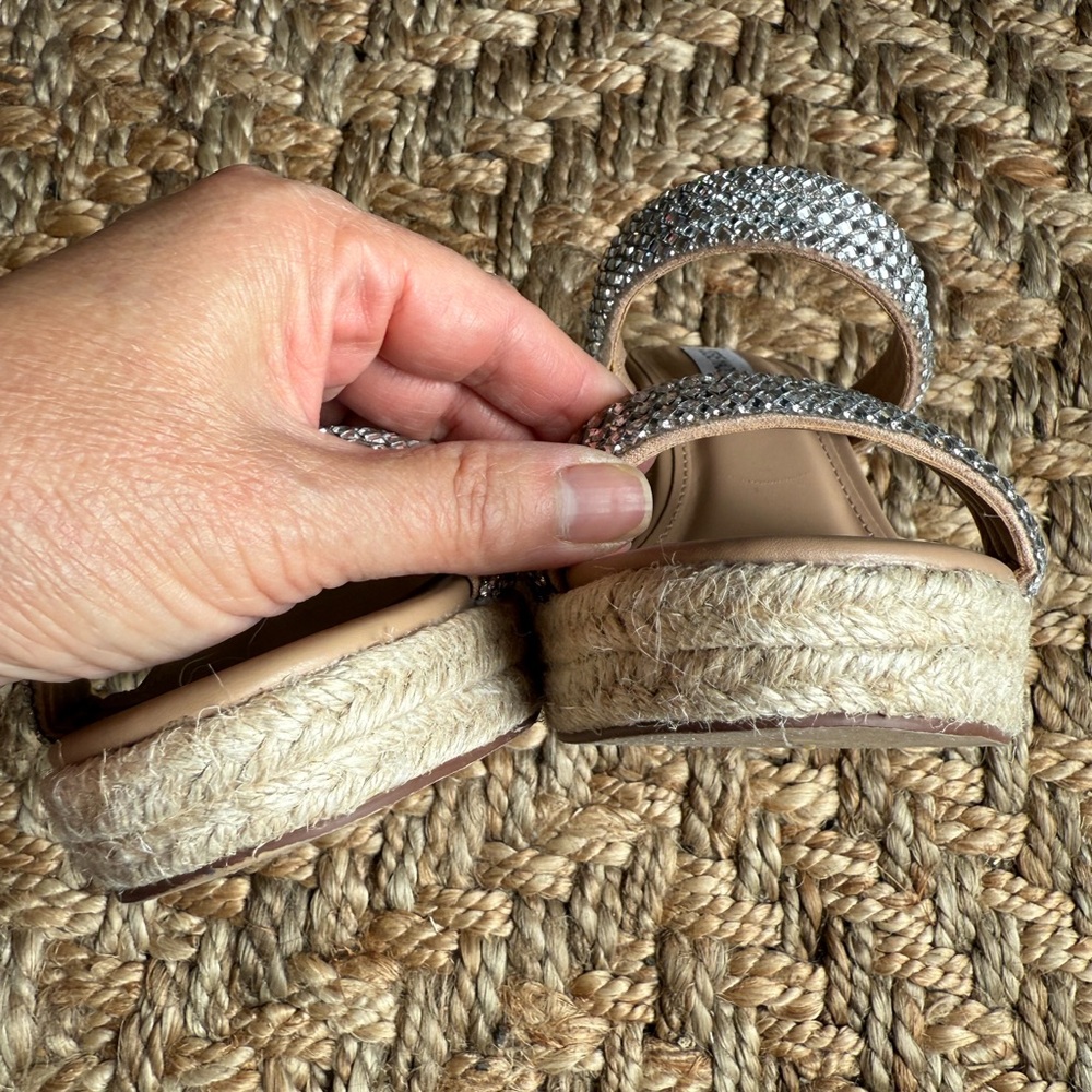 NWOB Steve Madden “Diamond” Espadrille Heeled Sandals - Picture 5 of 6